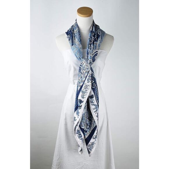 Extra Large Silk Polyester  Scarf Tops  Wraps Bandana 50 x 50 - Picture 1 of 11